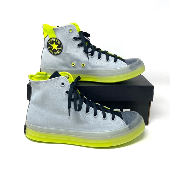 Converse Chuck Taylor CX High Top Gray Lime Men’s Canvas Size Sneakers 171996C - Picture 5 of 9